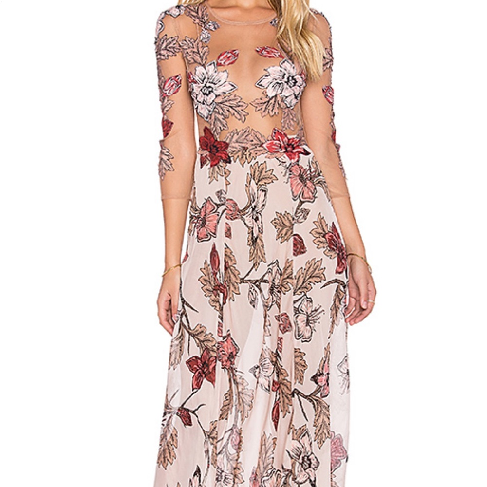 For Love and Lemons Sierra Maxi Dress